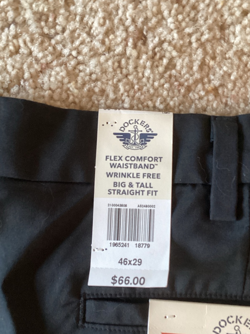 Dockers Black Men's Chinos 46x29 - Picture 4 of 4